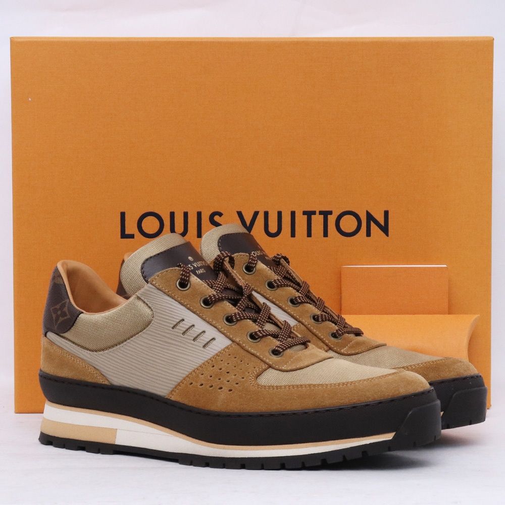 25.5cm LOUIS VUITTON ハーレム・ライン スウェードレザー モノグラム