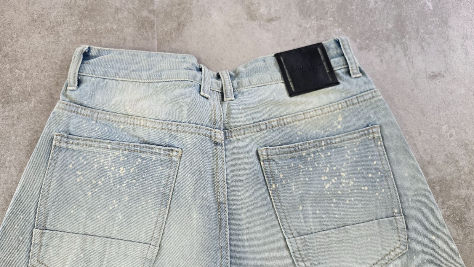 NY発 SMOKERISE ダメージウォッシュ加工 ペンキ飛ばし カットオフ 