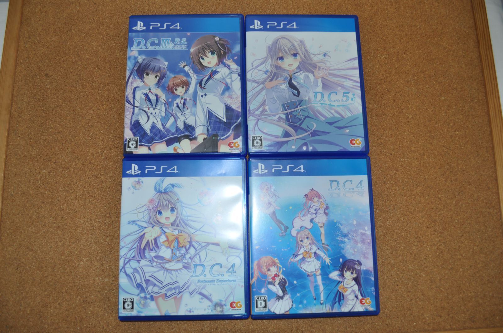中古品 PS4 D.C.III P.S.～ダ・カーポIII ダ・カーポ4 D.C.4 Fortunate Departures PS4 D.C.5 ダ・カーポ5 4本 セット まとめ