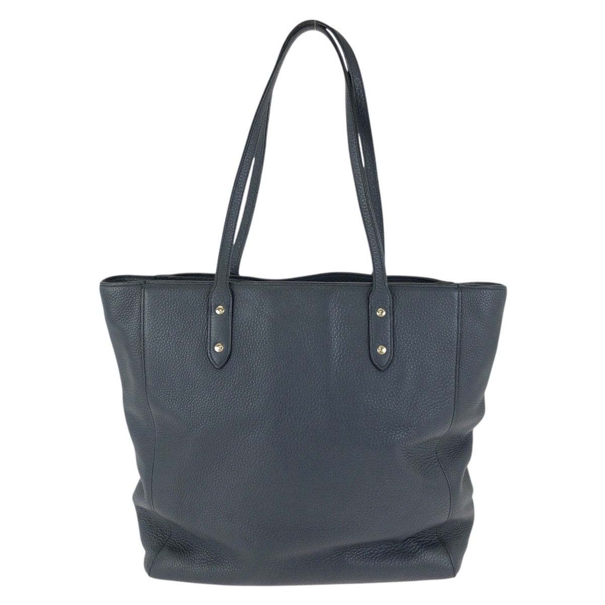 美品 COACH コーチ ネイビー ゴールド金具 レザー F12184 トートバッグ
