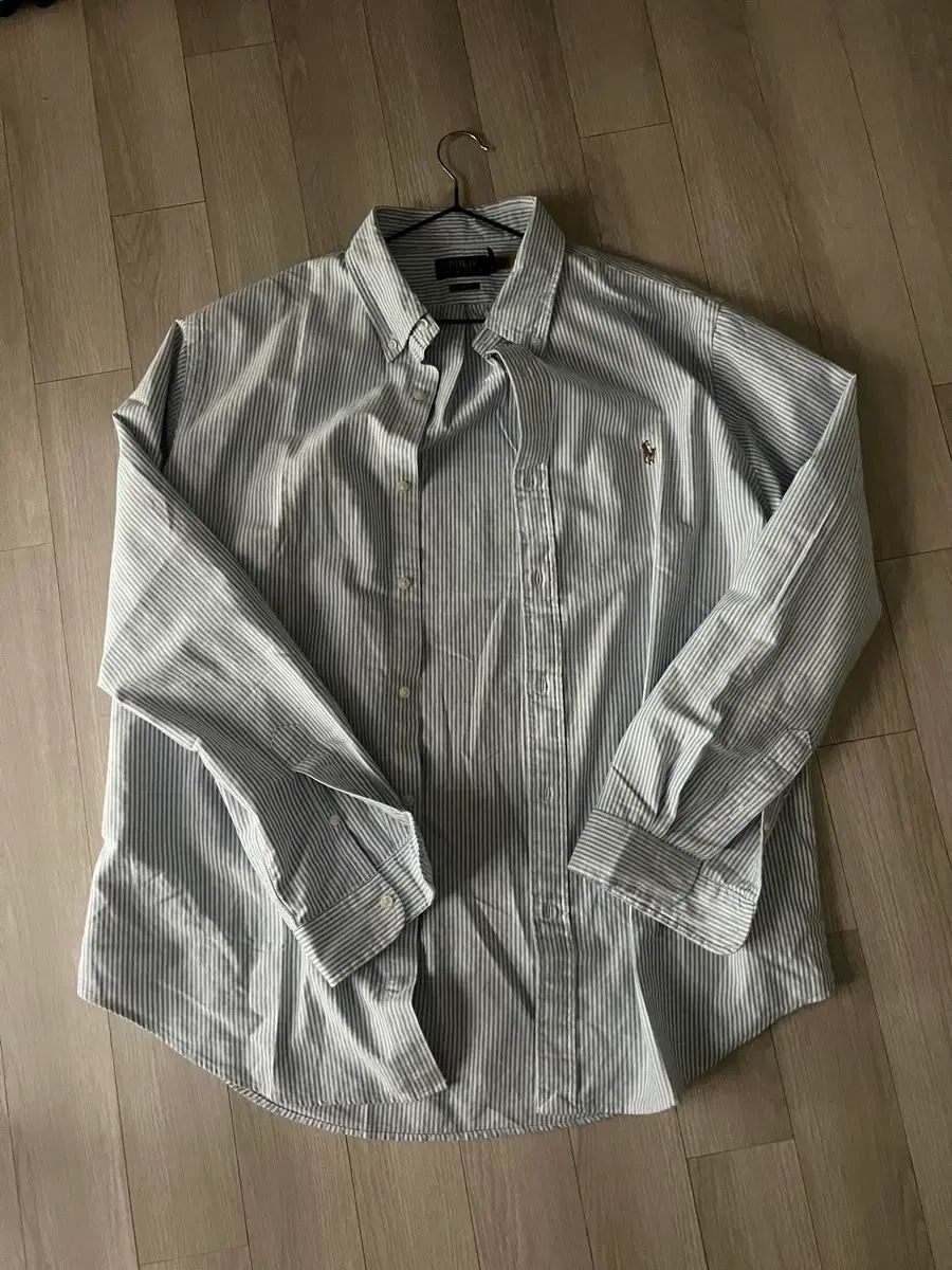 POLO RALPH LAUREN クラシックフィット Oxford シャツ ブルーストライプ XL