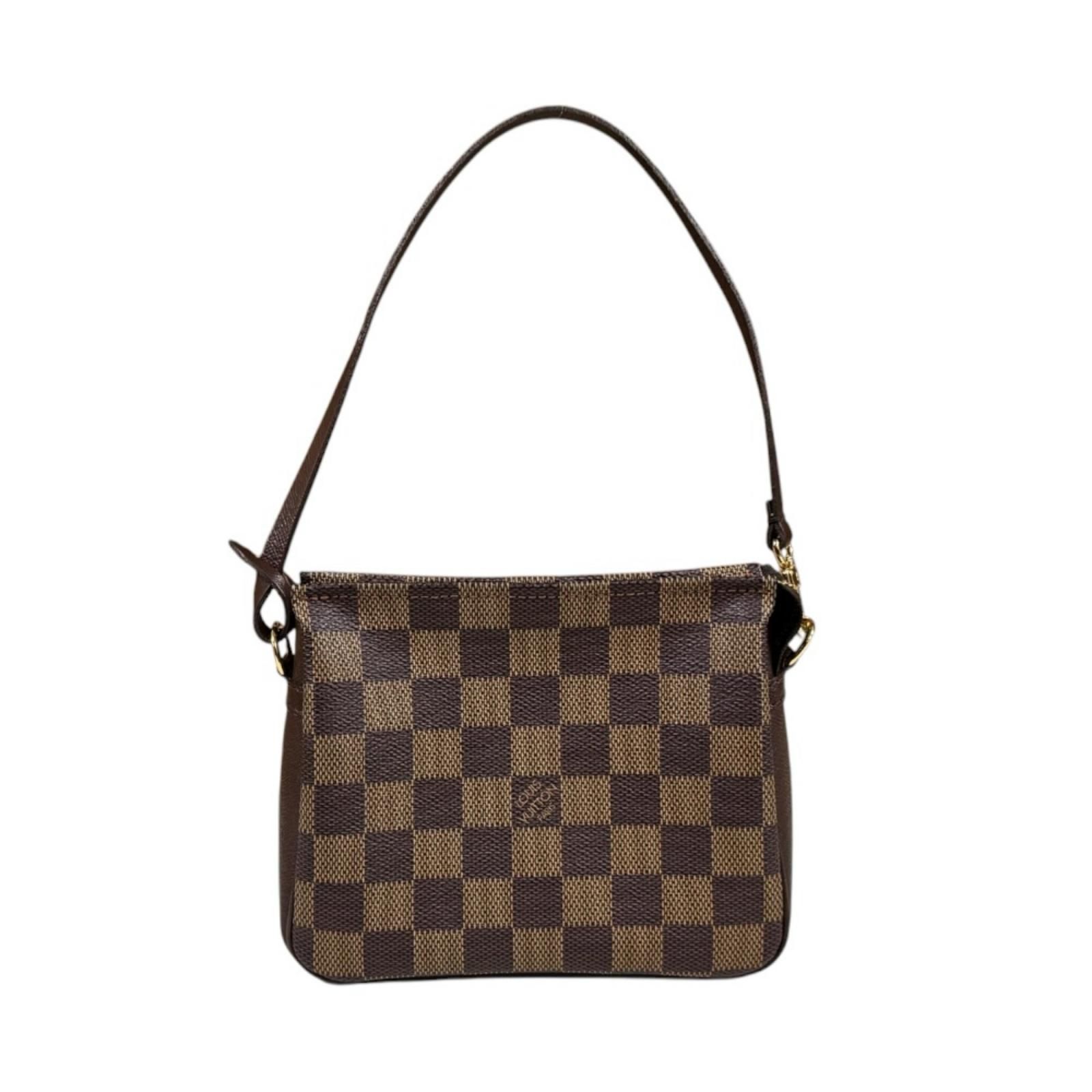 ルイヴィトン トゥルース メイクアップ ダミエ ハンドバッグ ダミエキャンバス N51982 ブラウン レディース LOUIS VUITTON 中古 ルイヴィトン ルイ ヴィトン