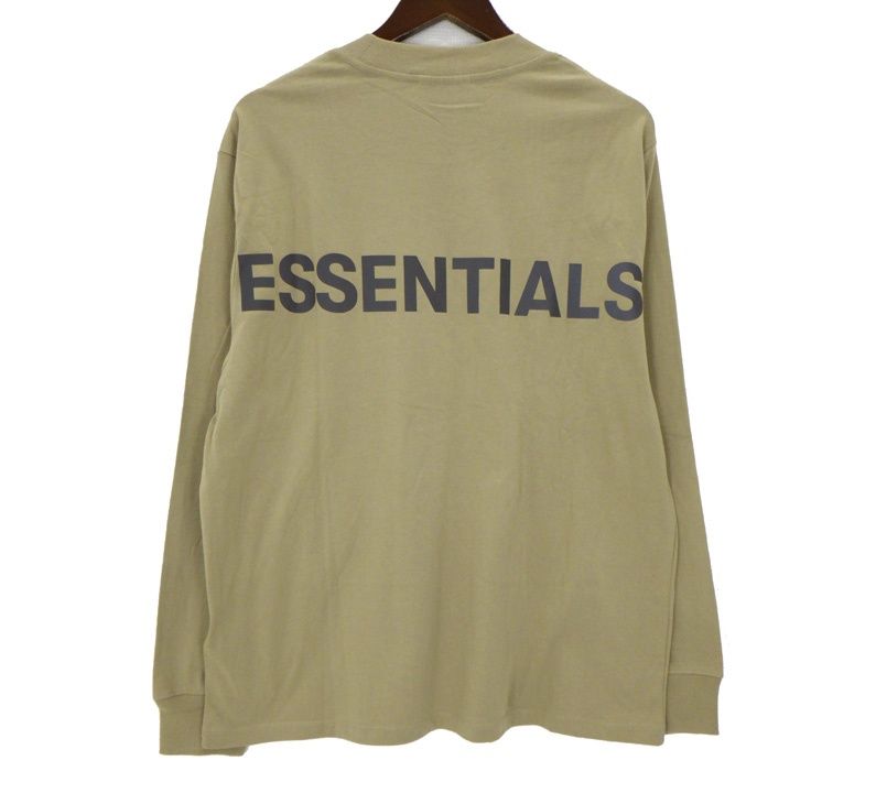 フィアオブゴッド エッセンシャルズ FEAR OF GOD ESSENTIALS バック リフレクティブ ロゴ ロングスリーブ 長袖 カットソー 51196