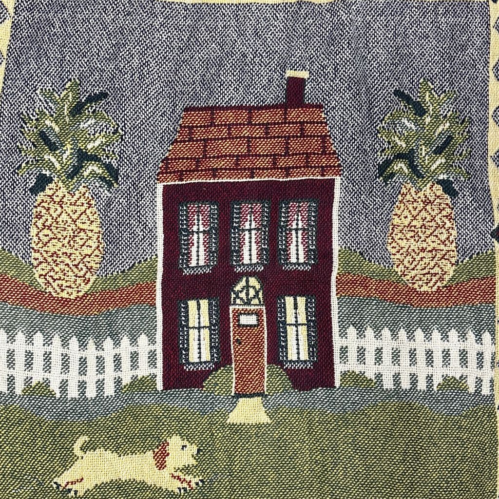 vintageラグ ブランケット マルチカバー タペストリー カントリー カレンダー 季節 Rug Blanket Calendar 3296