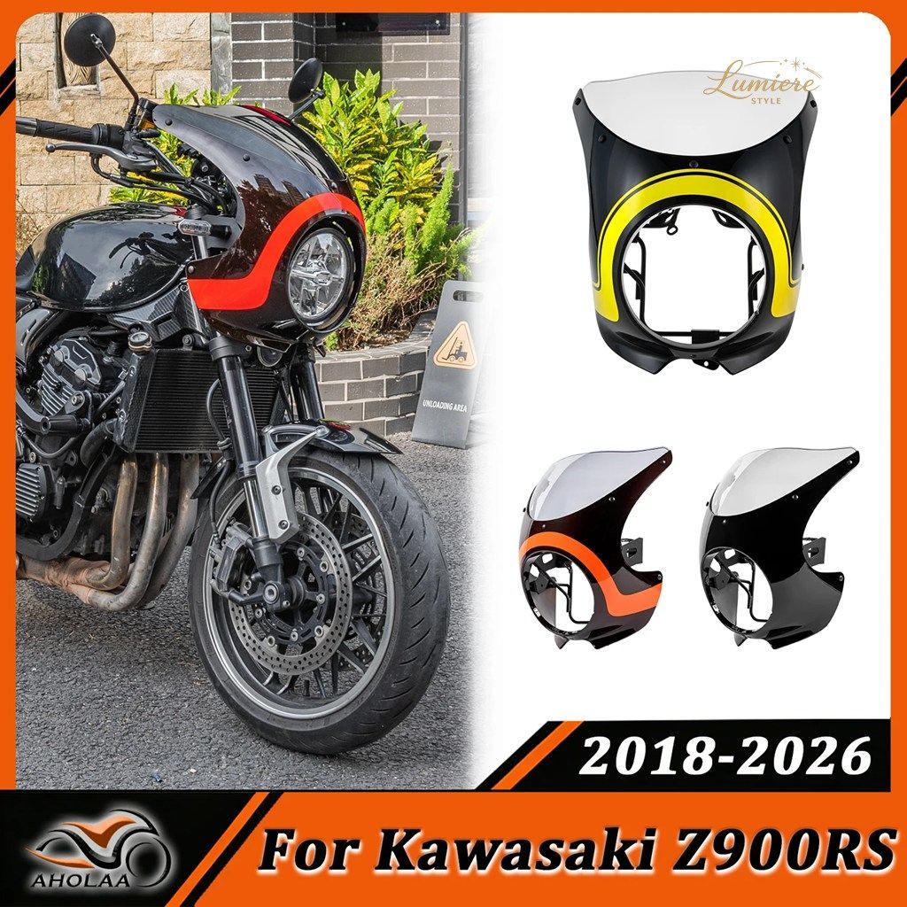 For Kawasaki Z900RS FZ900 RS Front Headlight Fairing Cover Windscreen 2018-2026 Headlamp Windshield Frame Motorcycle Accessories