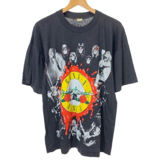 【中古】　Guns N' Roses　バンT　90s vintage　90年代　OLD　Tシャツ　半袖　トップス　クルーネック　プリント　オーバーサイズ　古着　/7306