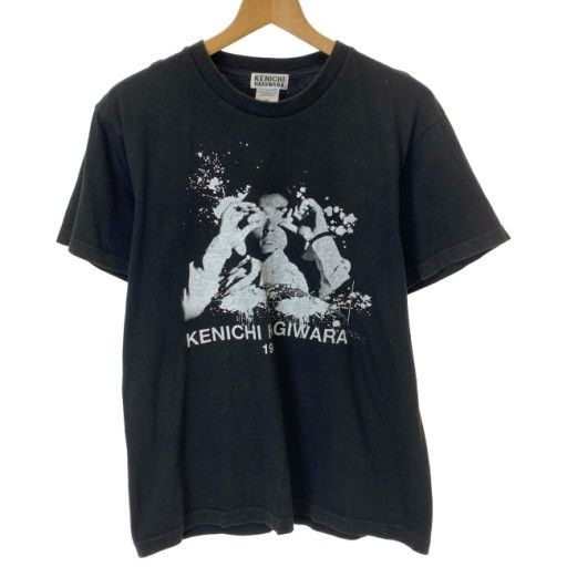 【中古】　KENICHI HAGIWARA　Tシャツ　半袖　トップス　クルーネック　ドラマ　傷だらけの天使　萩原健一　プリント　古着　/1103
