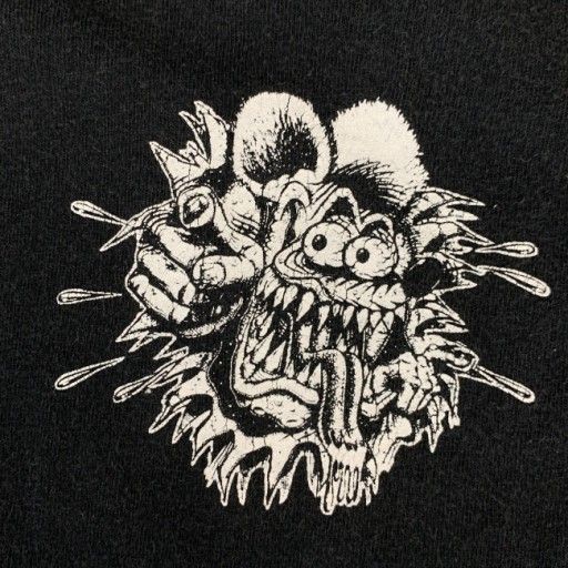 【中古】　All Sport　Tシャツ　90s vintage　90年代　OLD　半袖　トップス　クルーネック　キャラクター　ラットフィンク　プリント　USA製　古着　/1590｜Tシャツ