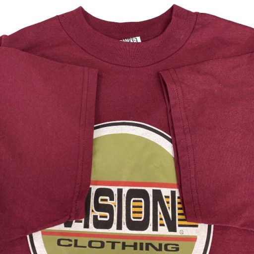 【中古】　VISION STREET WEAR　Tシャツ　90s vintage　90年代　OLD　半袖　トップス　クルーネック　ロゴT　プリント　USA製　ストリート　古着　/1103
