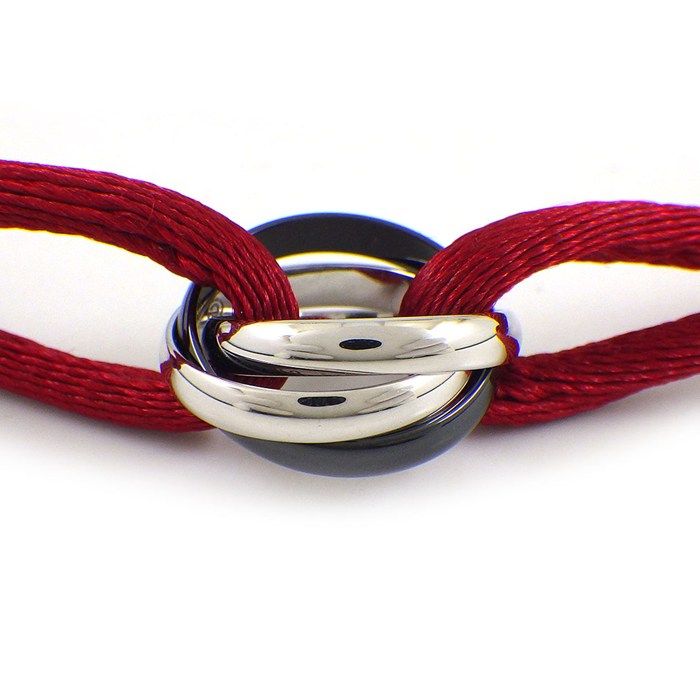 カルティエ Cartier ブレスレット トリニティ ブラック セラミック