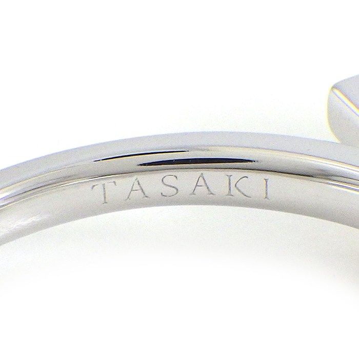 タサキ 田崎真珠 TASAKI リング バランス ネオ R-4814-18KWG あこや真珠 8mm珠 K18WG 15.5号 【中古】