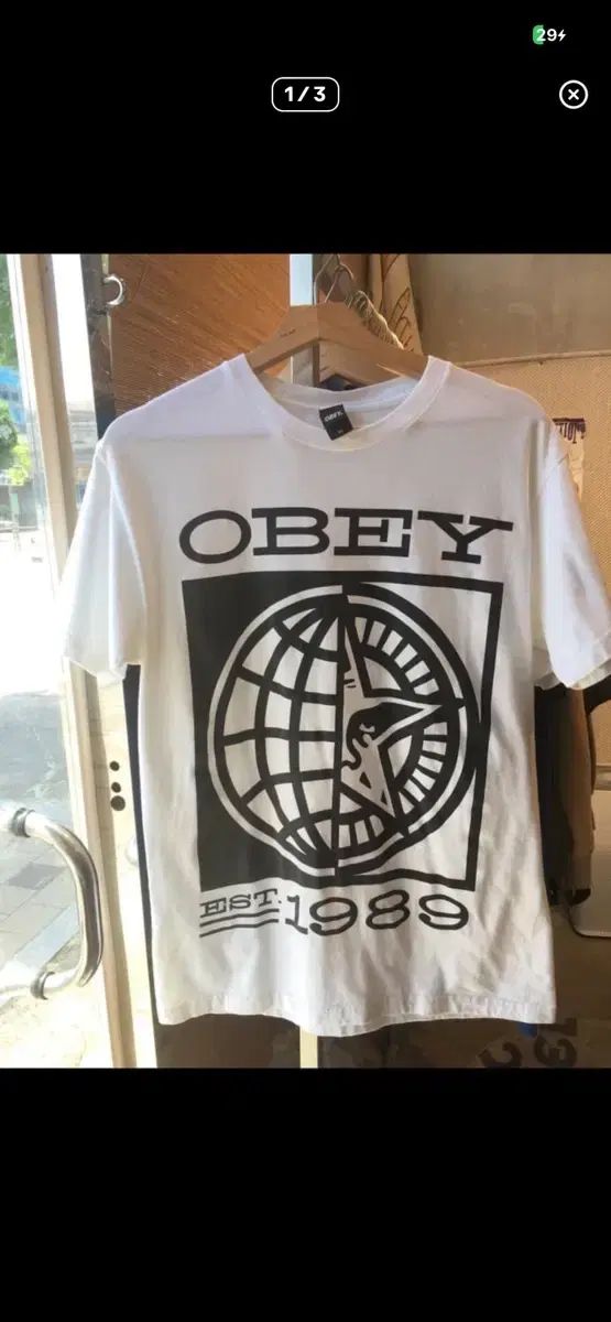OBEY ロゴ 半袖Tシャツ