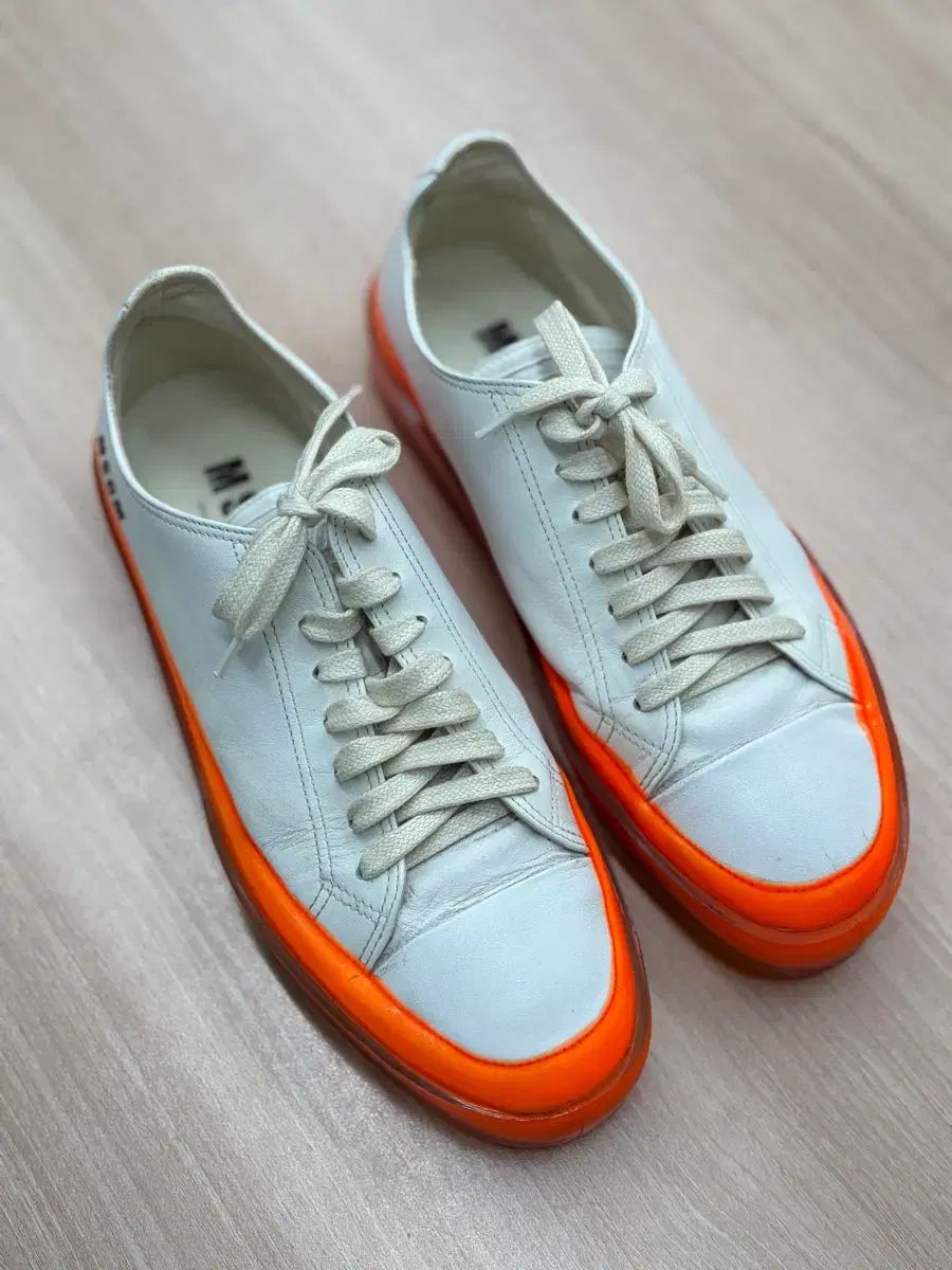 MSGM 白 オレンジ ソール スニーカー 270mm 7,511円