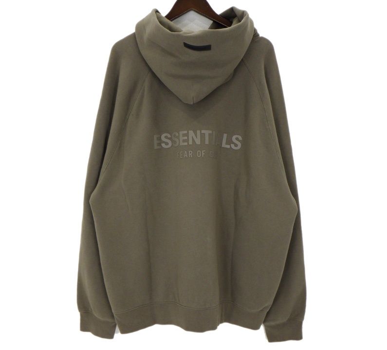 フィアオブゴッド エッセンシャルズ FEAR OF GOD ESSENTIALS バック ラバー ロゴ プルオーバー スウェット パーカー 51199