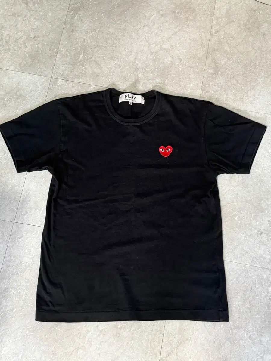 コム・デ・ギャルソン PLAY 半袖Tシャツ ブラック L 状態良し