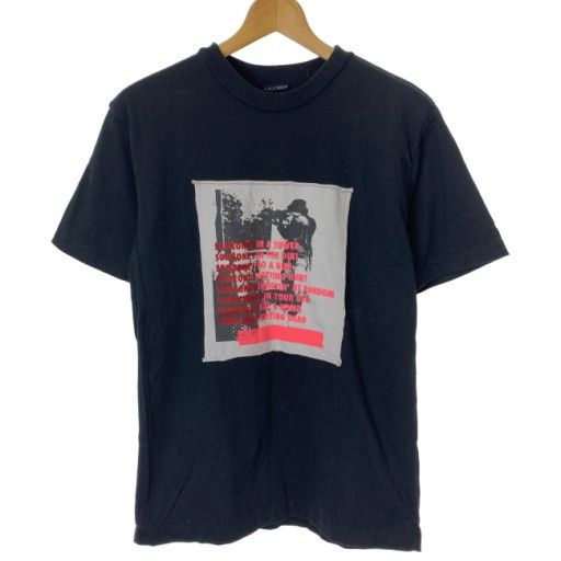 【中古】　MILKBOY　Tシャツ　半袖　トップス　クルーネック　Pailhead　Don't Stand In Line　ワッペン　古着　/1156