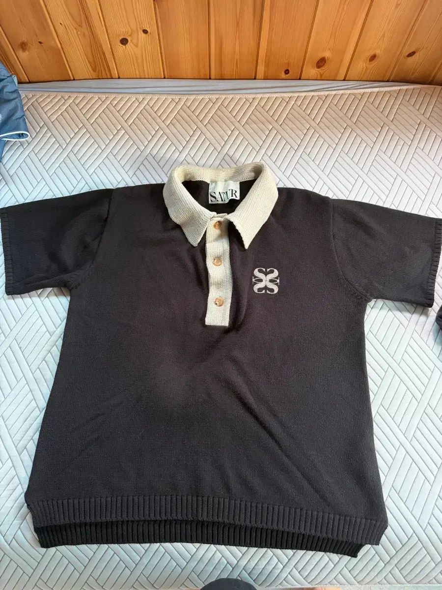 SATUR セター ニット 半袖 カラーTシャツ L 傷なし 最高