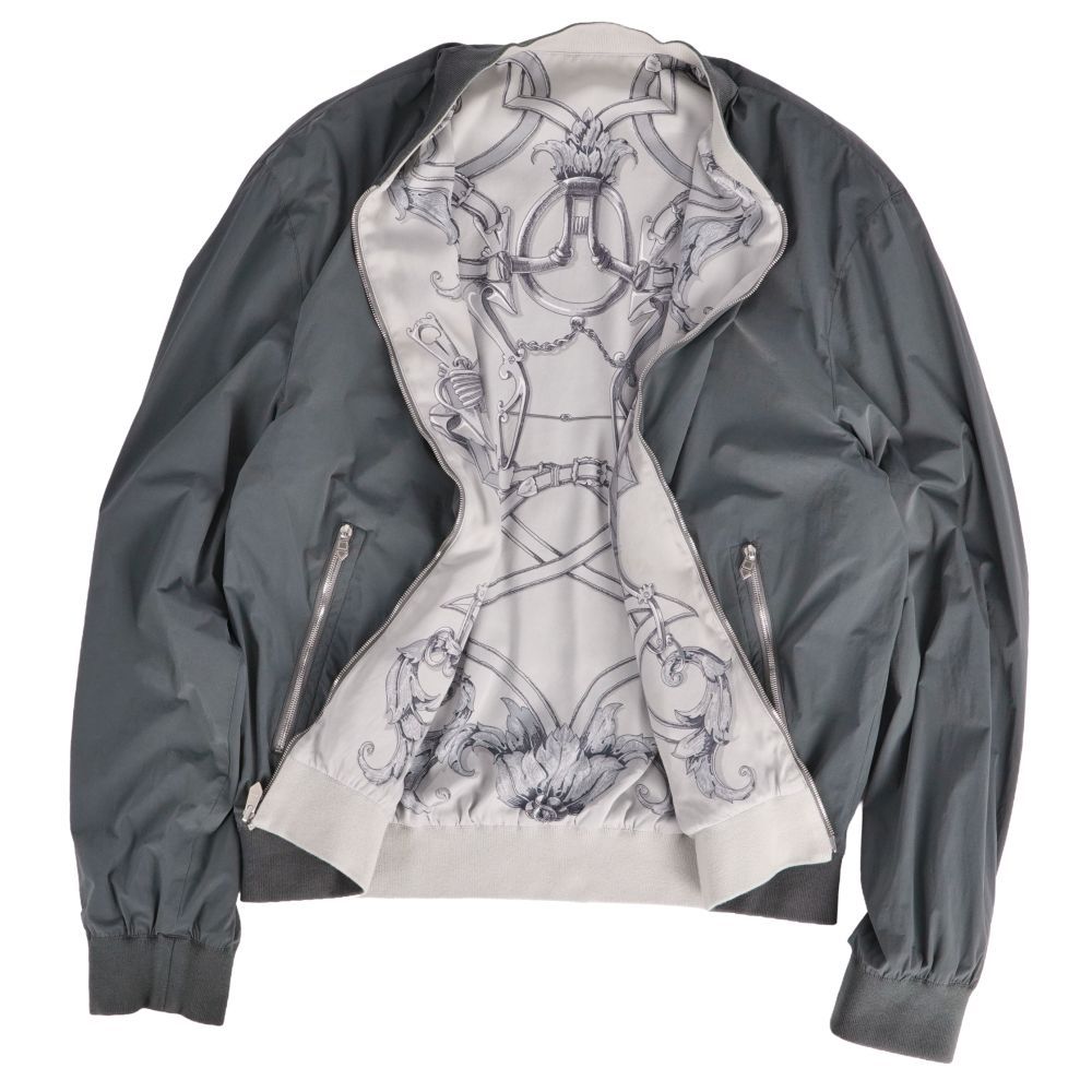 美品 エルメス HERMES 2025 ジャケット ブルゾン リバーシブル 総柄
