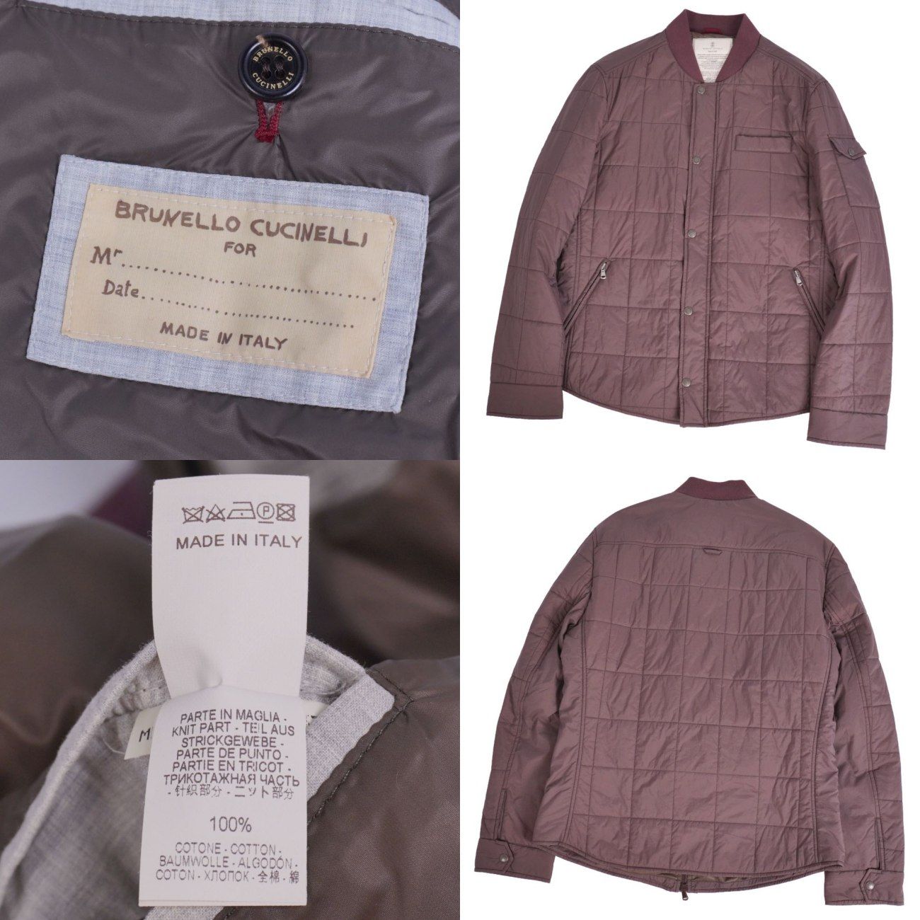美品 ブルネロクチネリ 刺繍 モニーレ ブルゾン 高級品　Mサイズ 美品 ブルネロクチネリ BRUNELLO CUCINELLI ジャケット ブルゾ - メルカリ