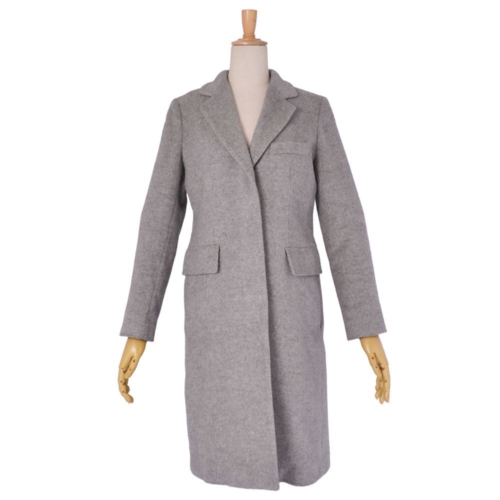 極美品 マックスマーラ Max Mara コート 白タグ チェスターコート ロン