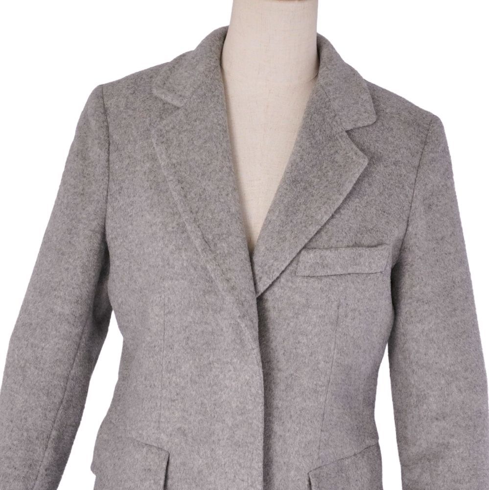 極美品 マックスマーラ Max Mara コート 白タグ チェスターコート ロン