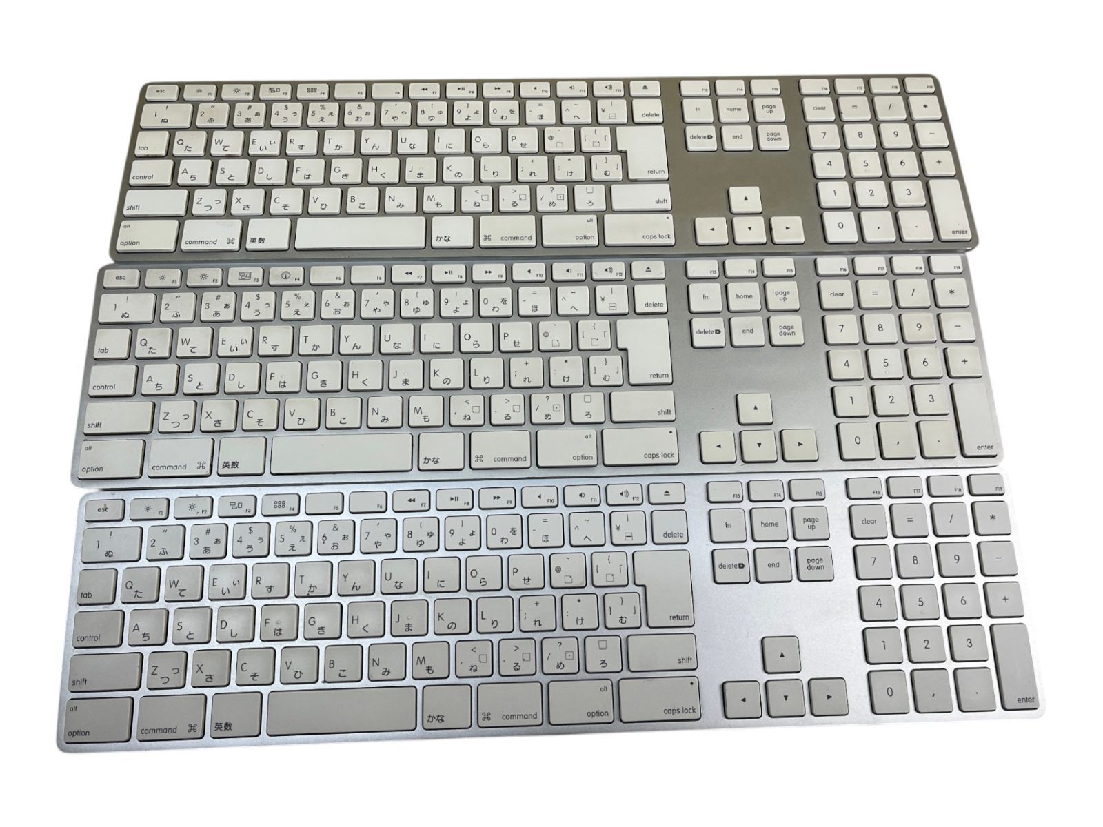 ◇ Apple A1243 USB有線キーボード テンキー付き 3台セット 動作確認済