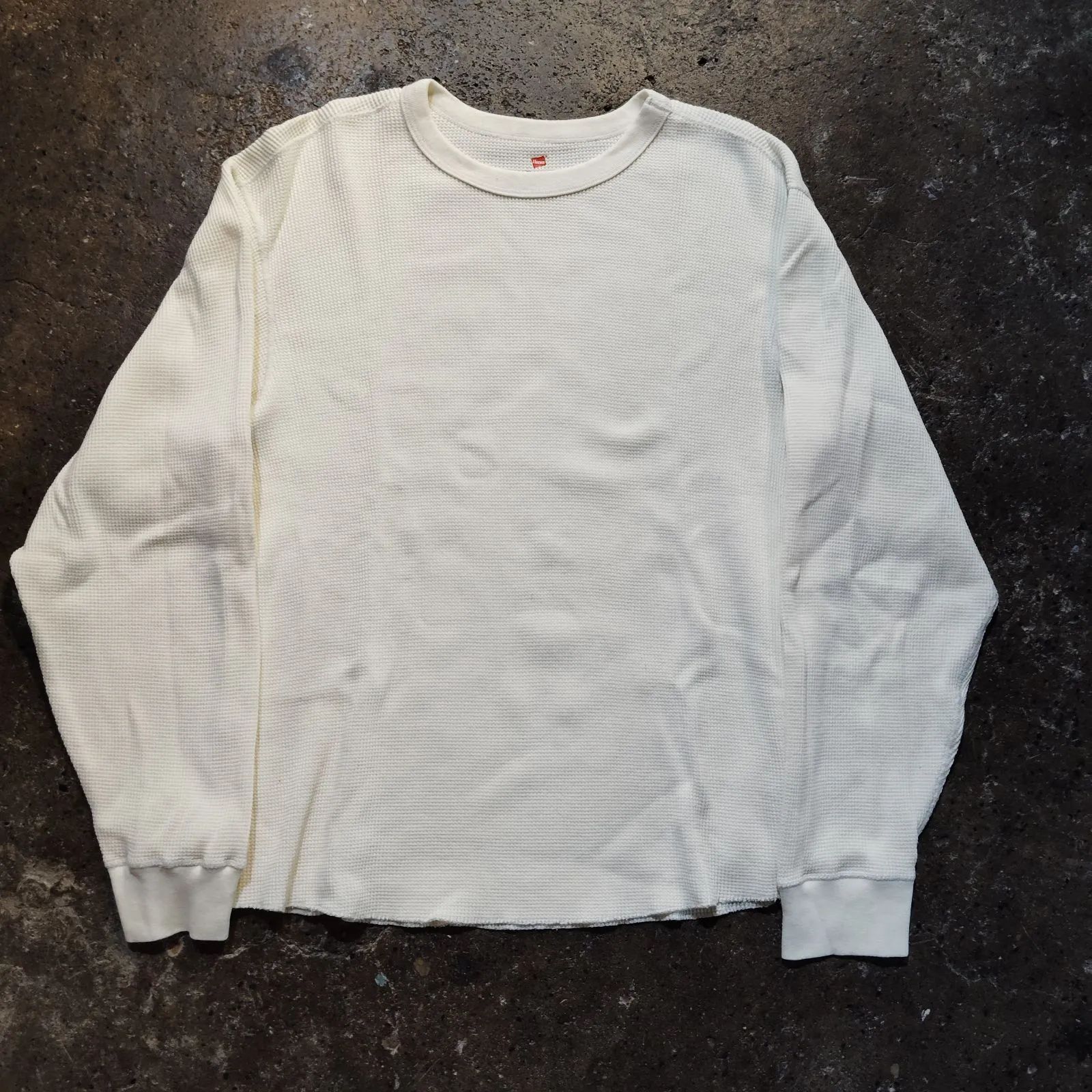 thisisneverthat × Hanes TNT Hanes Thermal Top Off White サーマル