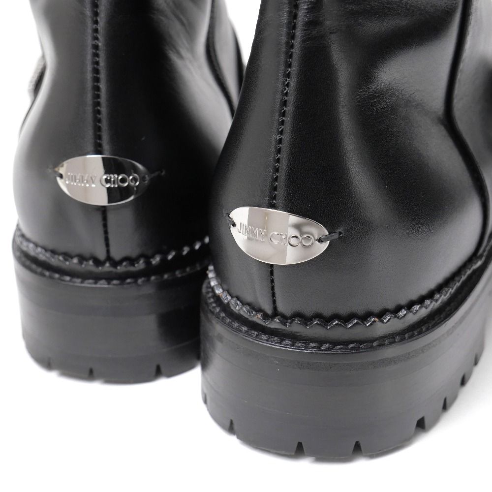 □美品□JIMMY CHOO ジミーチュウ ブーツ サイズ39 ビジューストラップ