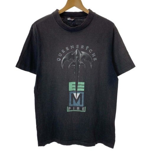【中古】　SoF Tee　Queensryche　バンT　90s vintage　90年代　OLD　Tシャツ　半袖　トップス　クルーネック　プリント　USA製　古着　/1107