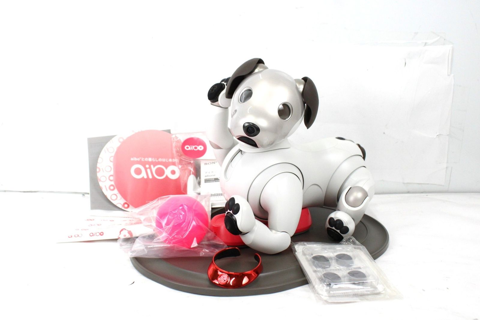 ソニー アイボ ERS-1000 アイボーン 首輪 ボール クリーニングクロス AIBO 犬型 ロボット ペット SONY ITU17KN8FT89-D-L72-byebye