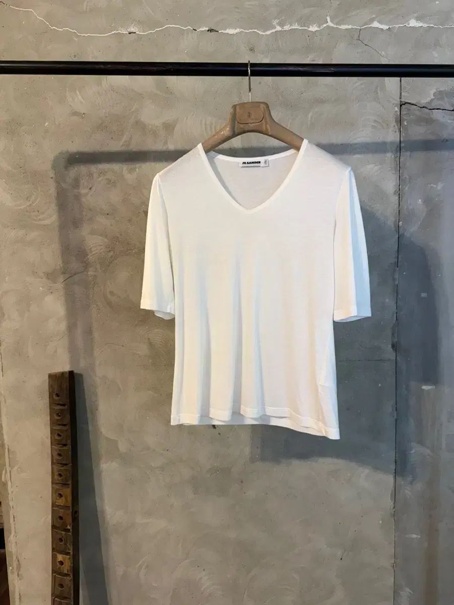 Jil Sander ジルサンダー Vネック 半袖Tシャツ レディース 66サイズ