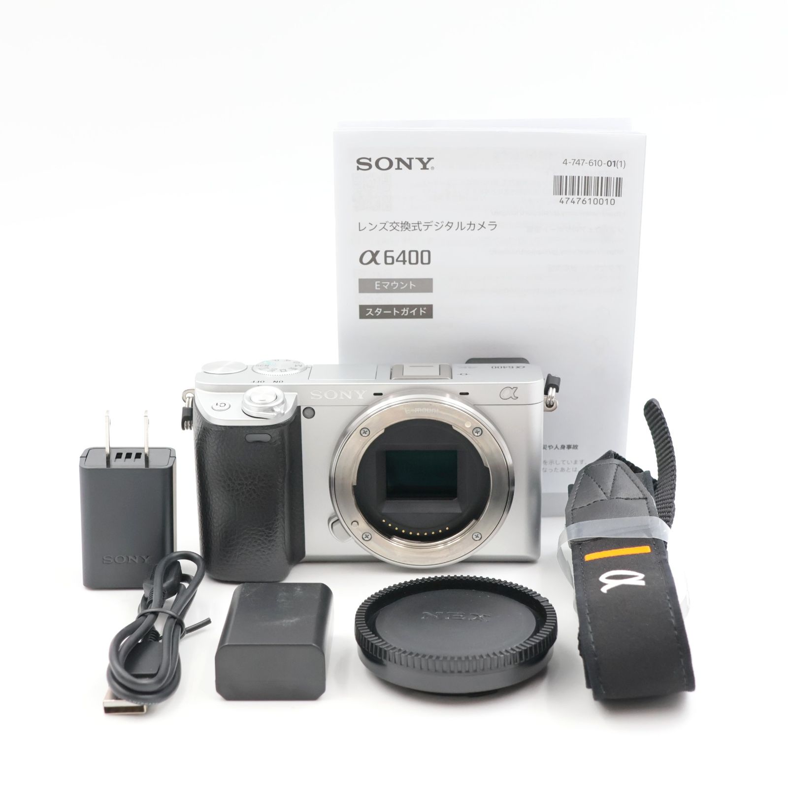 ■シャッター数3757枚！新品同様■ SONY α6400 ボディ シルバー ILCE-6400 ミラーレス一眼カメラ ソニー