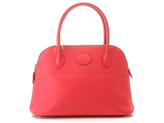 HERMES エルメス ボリード27 ハンドバッグ ヴォーエプソン ブーゲンビリア/GP □N刻印 レディース【中古】472