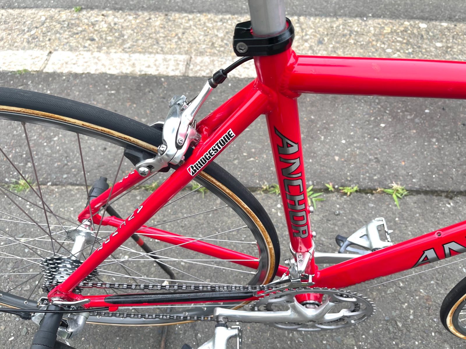 0431【即乘】送料無料 BRIDGESTONE ロードバイク ANCHOR SHIMANO 2X8S 