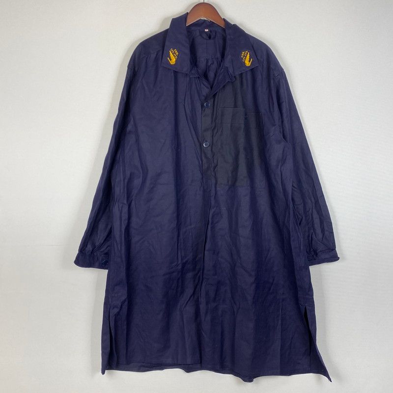 【現状渡し品】 SWISS スイス VINTAGE ヴィンテージ SBB.CFF. スイス連邦鉄道 HALF BUTTON SMOCK ハーフ ボタン スモック 長袖 トップス 【145-260624-sa-01-tei】