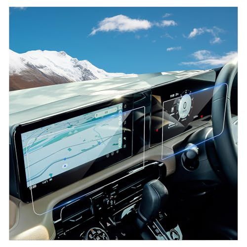 BSTW【2枚セット】2025新型 デリカミニ【ナビ+メーター 保護フィルム】BA型 ガラスフィルム 12.3インチ ディスプレイオーディオ 液晶保護フィルム 9H 強化ガラス 指紋軽減 傷&汚れ防止 高感度タッチ 三菱 新型 デリカミニ アクセサリー カas