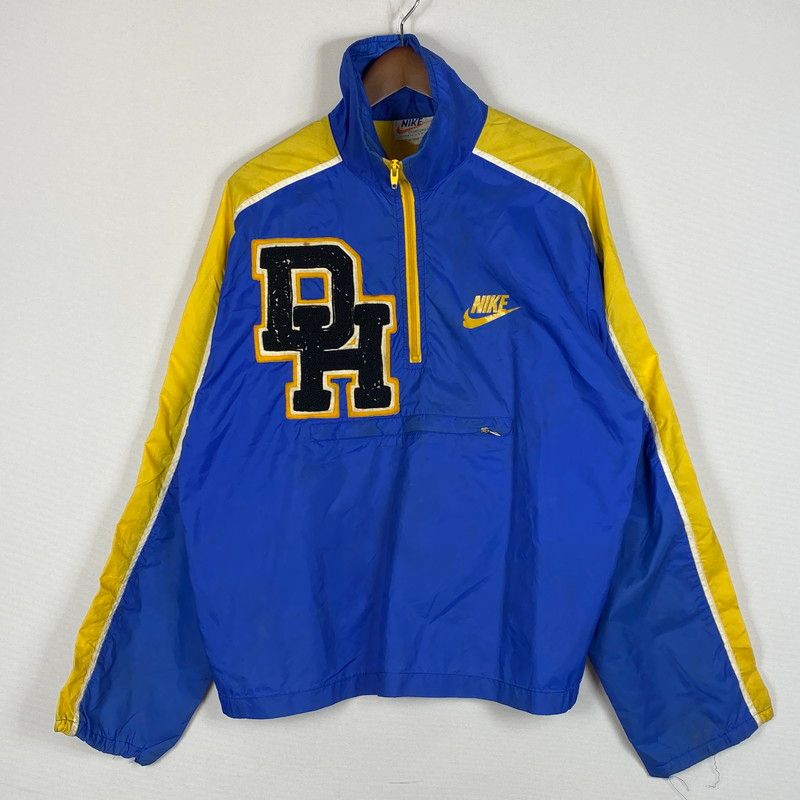 【現状渡し品】 NIKE ナイキ 70's VINTAGE HALF ZIP DH LOGO NYLON JACKET 70年代 ヴィンテージ ハーフ ジップ DH ロゴ ナイロン ジャケット 【148-260624-sa-04-tei】