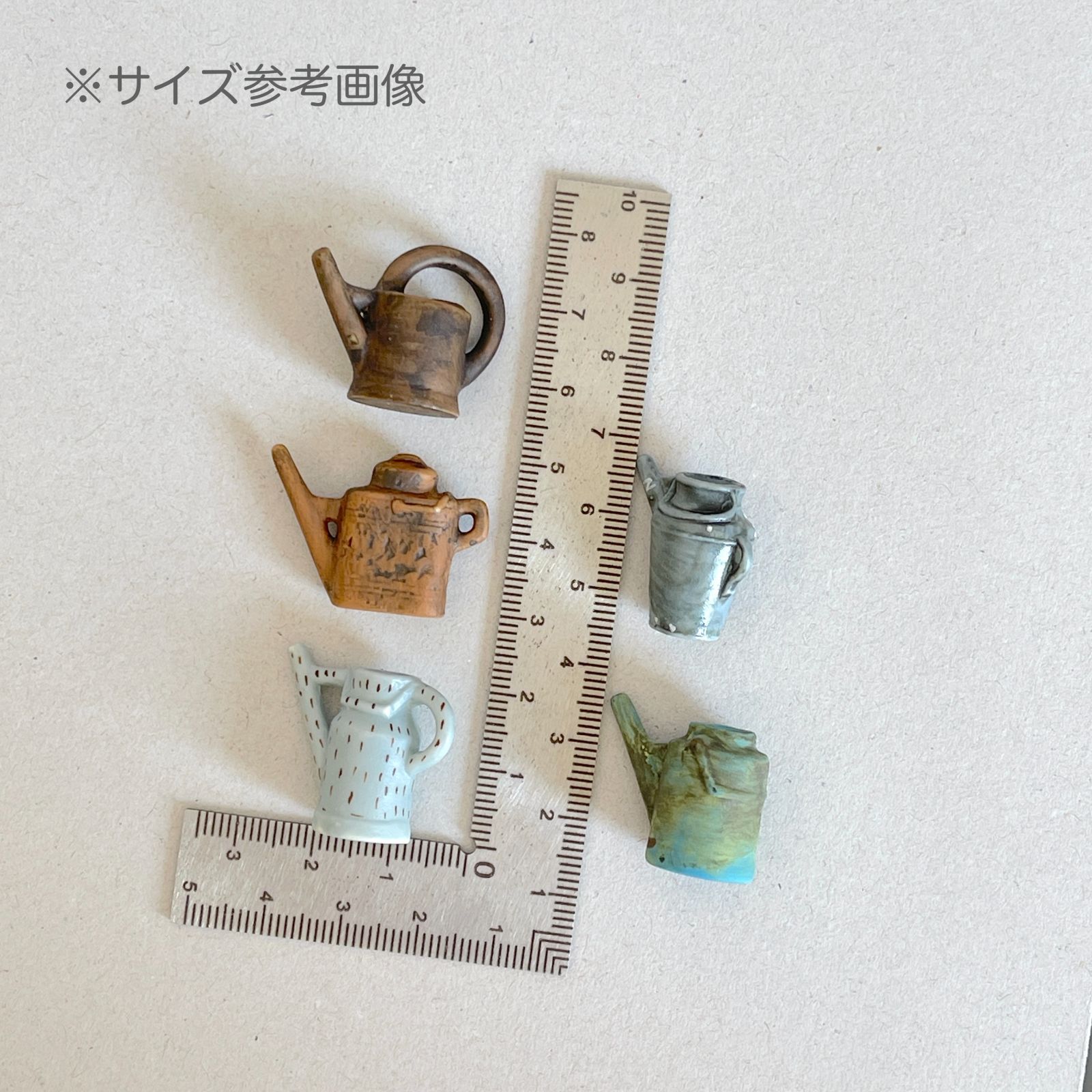 ベティ・ブープ　陶器　じょうろ　置物 フェーヴ アンティークじょうろ⑧ フランス フェーブ ミニチュア陶器 m