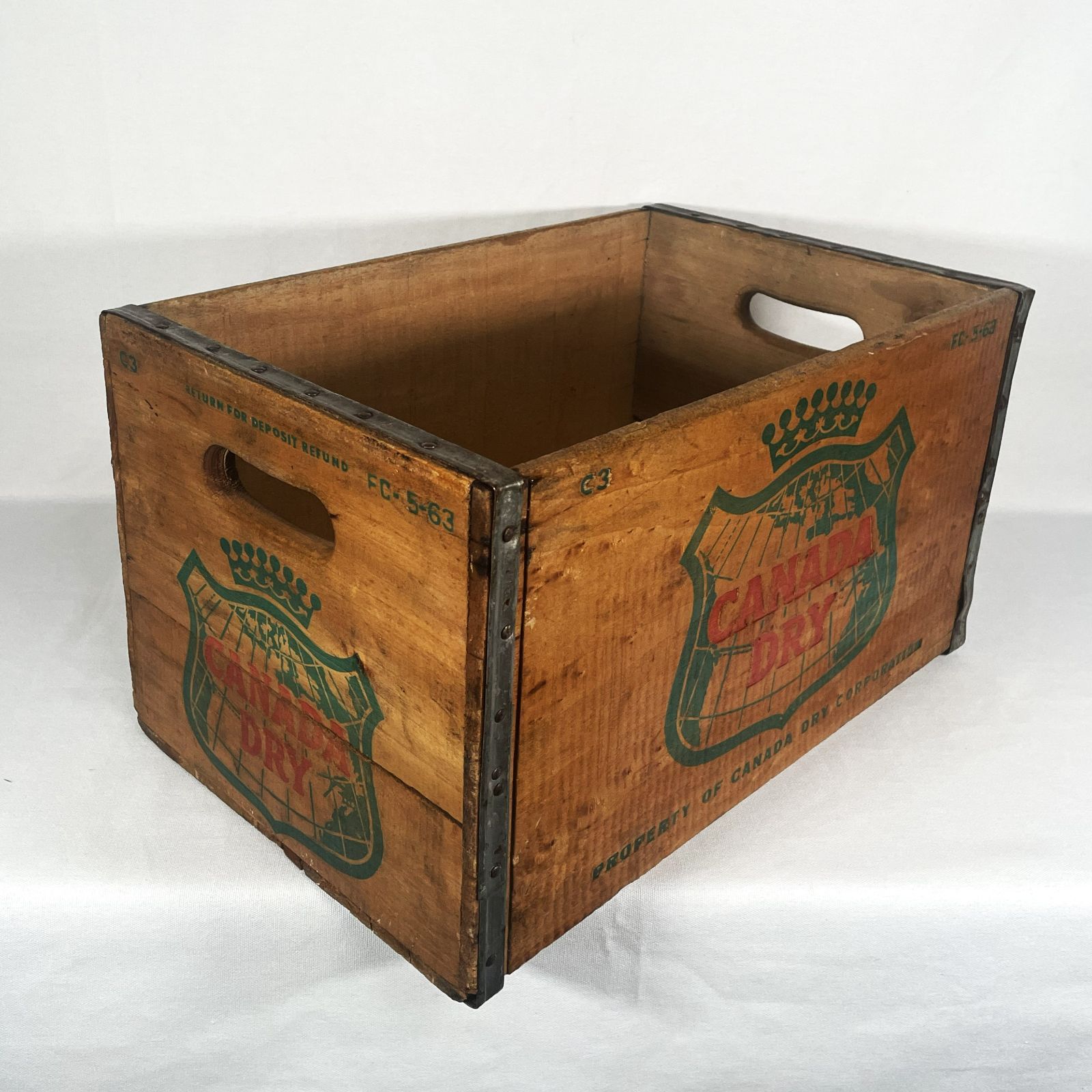 60s Canada Dry Wooden Crate カナダドライ 木箱 クレート 60年代