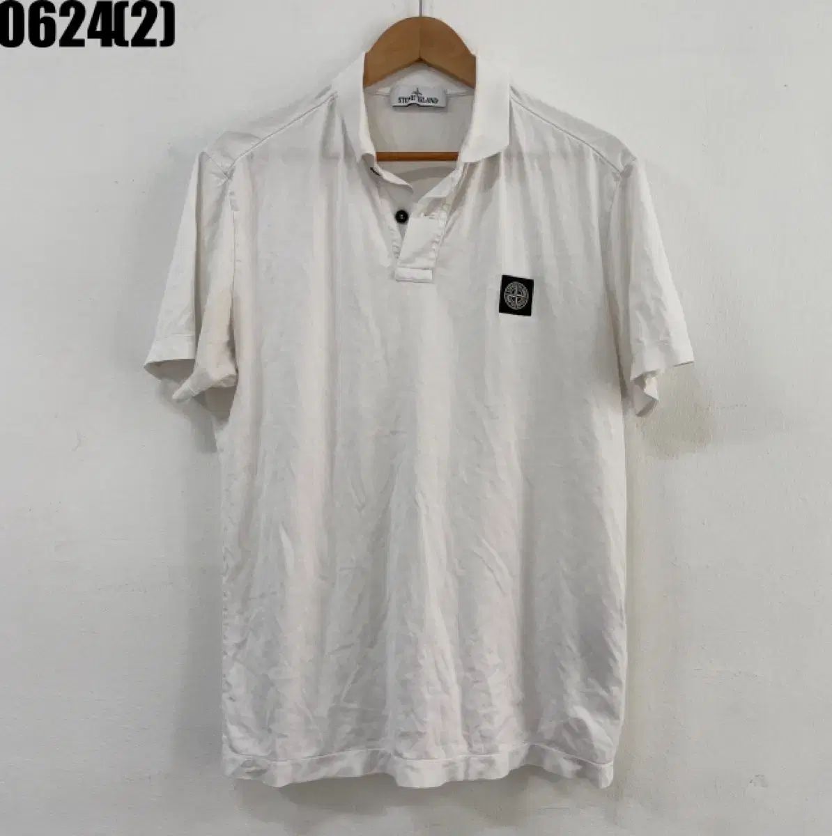 STONE ISLAND ストーンアイランド 半袖 カラーTシャツ 白 6,605円