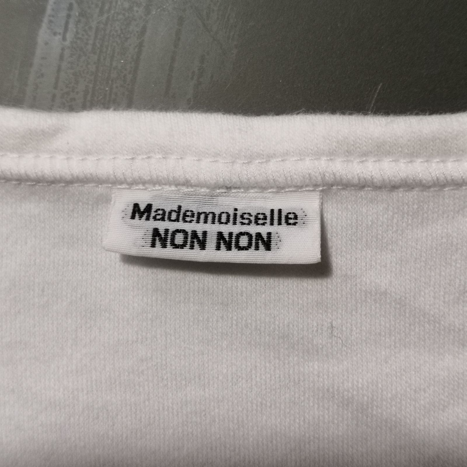 Mademoiselle NON NON マドモアゼルノンノン ロゴ Tシャツ カットソー