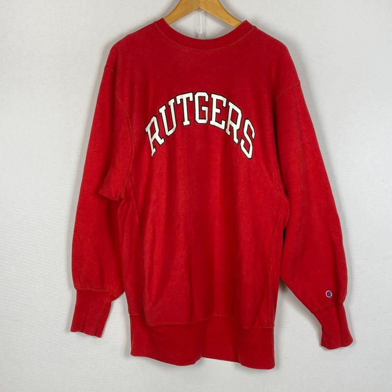 【中古品】 CHAMPION チャンピオン REVERSE WEAVE 80's TRICOLOR TAG RUTGERS SWEAT リバース ウェーブ 80年代 トリコタグ ラトガース スウェット トレーナー【145-260624-sa-07-tei】