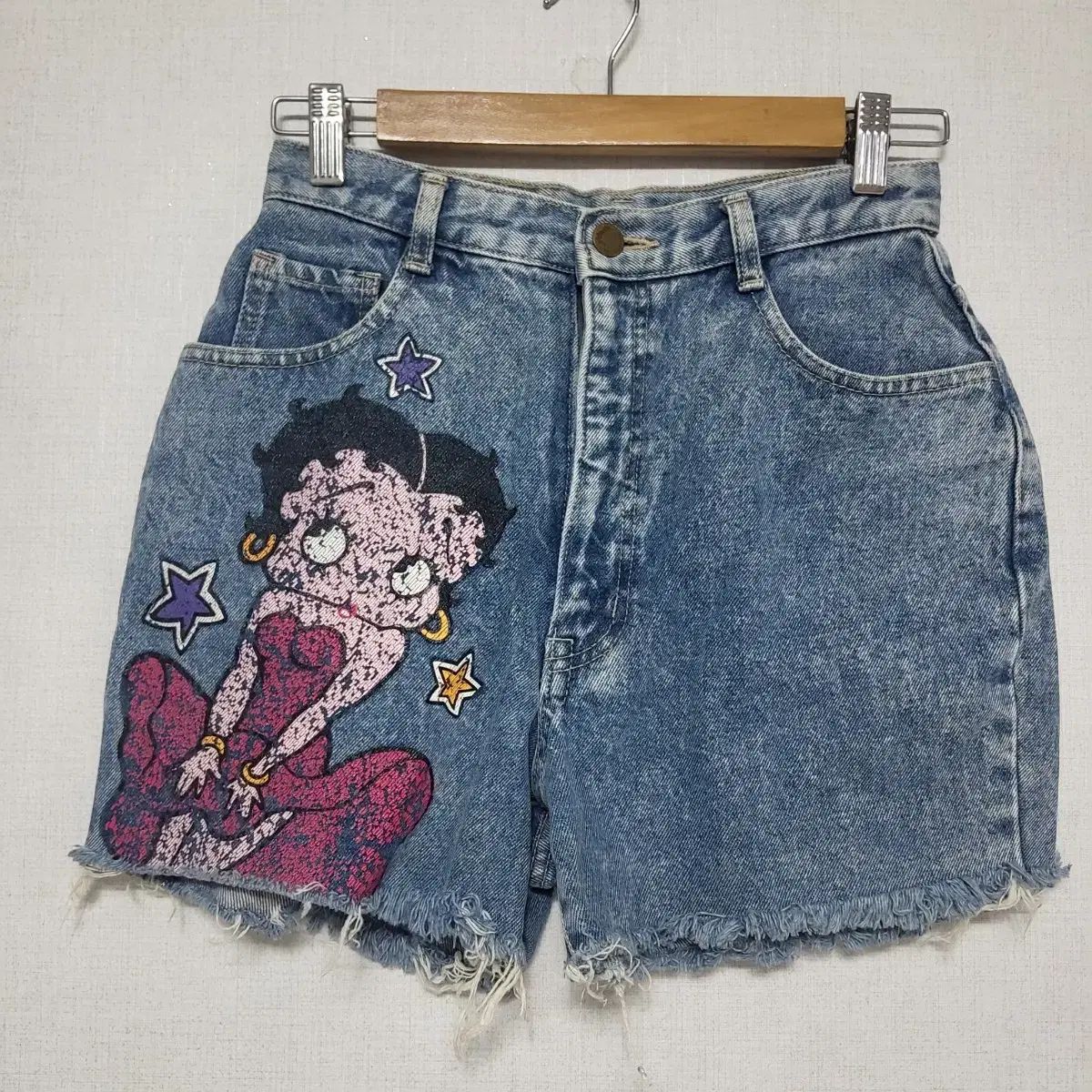 ベティ ブープ Betty Boop 90年代 デニム ショートパンツ デニムハーフパンツ Y2K ヴィンテージ