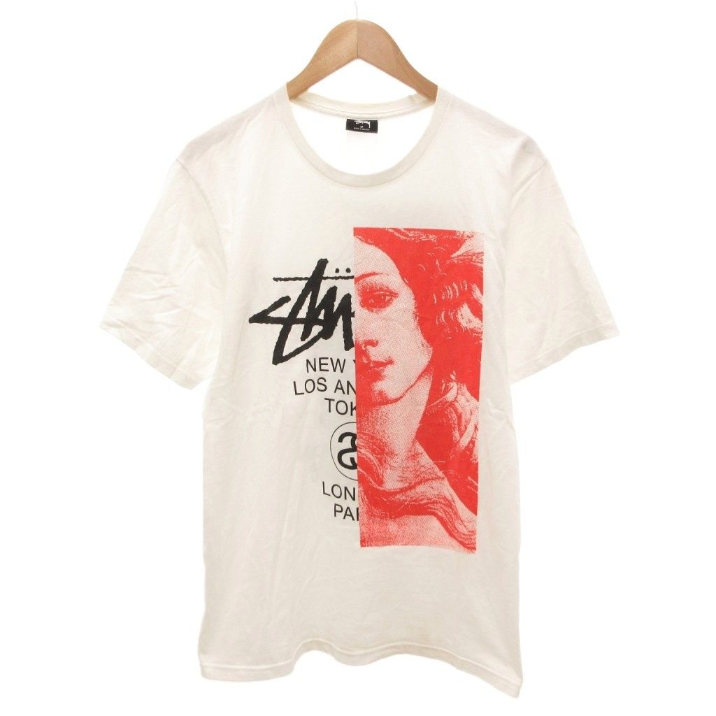 ステューシー STUSSY WORLDTOUR ヴィーナス Tシャツ 半袖 プリント M 白 ホワイト /JS ■GY01
