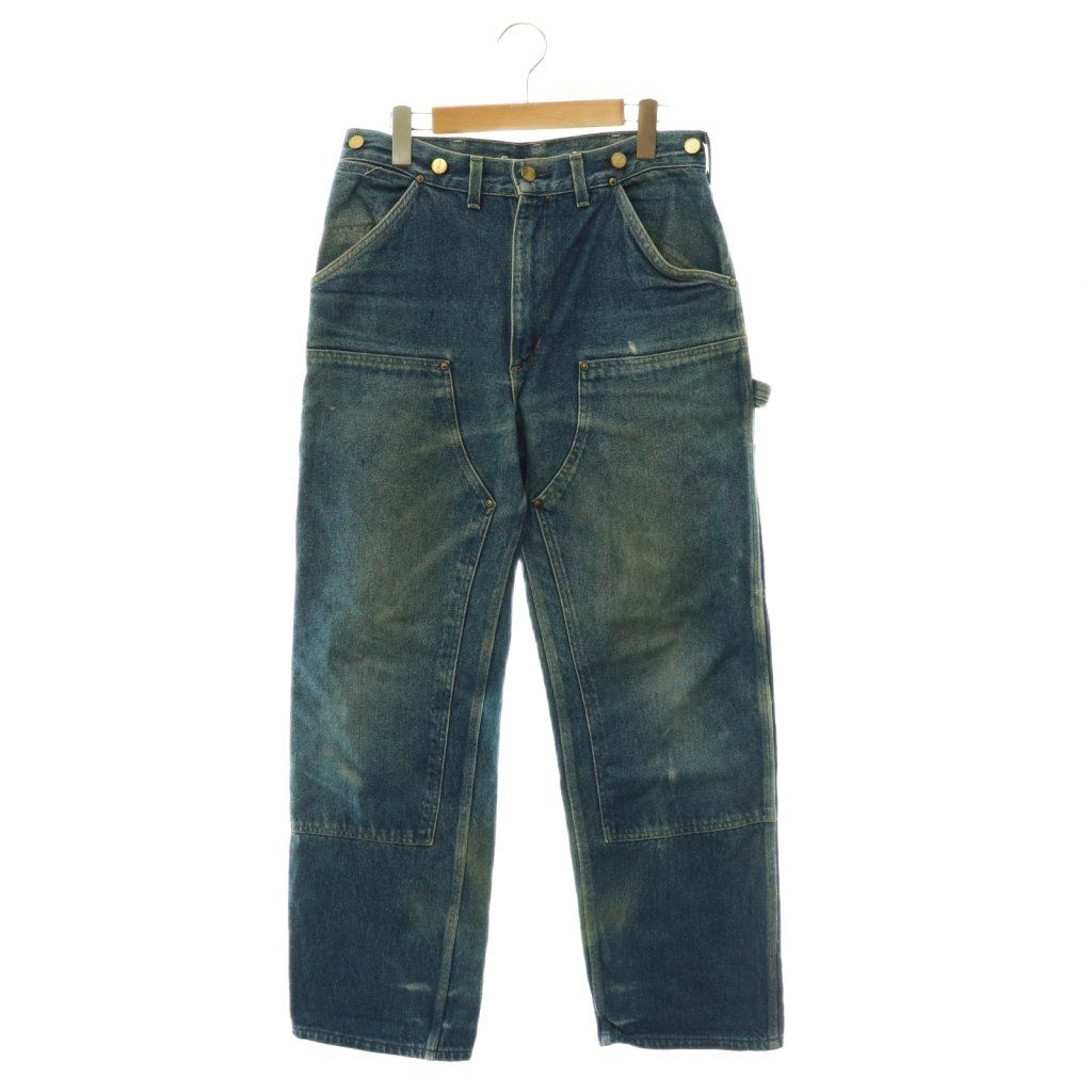 カーハート carhartt ペインターパンツ ワークパンツ デニム ジーンズ 金ボタン ブルー /ES ■GY01