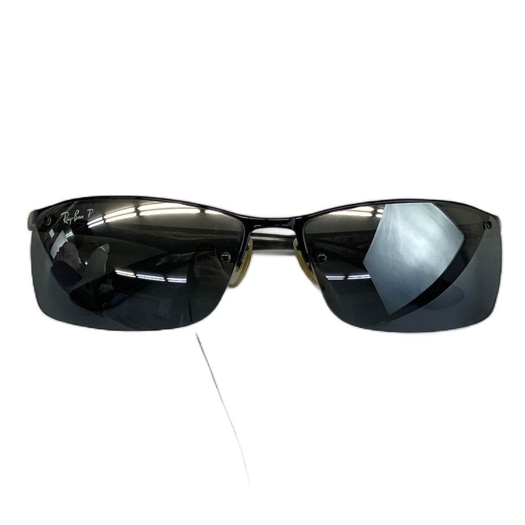 レイバン RAY BAN 眼鏡 サングラス メタルフレーム ハーフリム ミラーレンズ スクエア 63□15 黒 ブラック RB8315 /XZ ■GY11