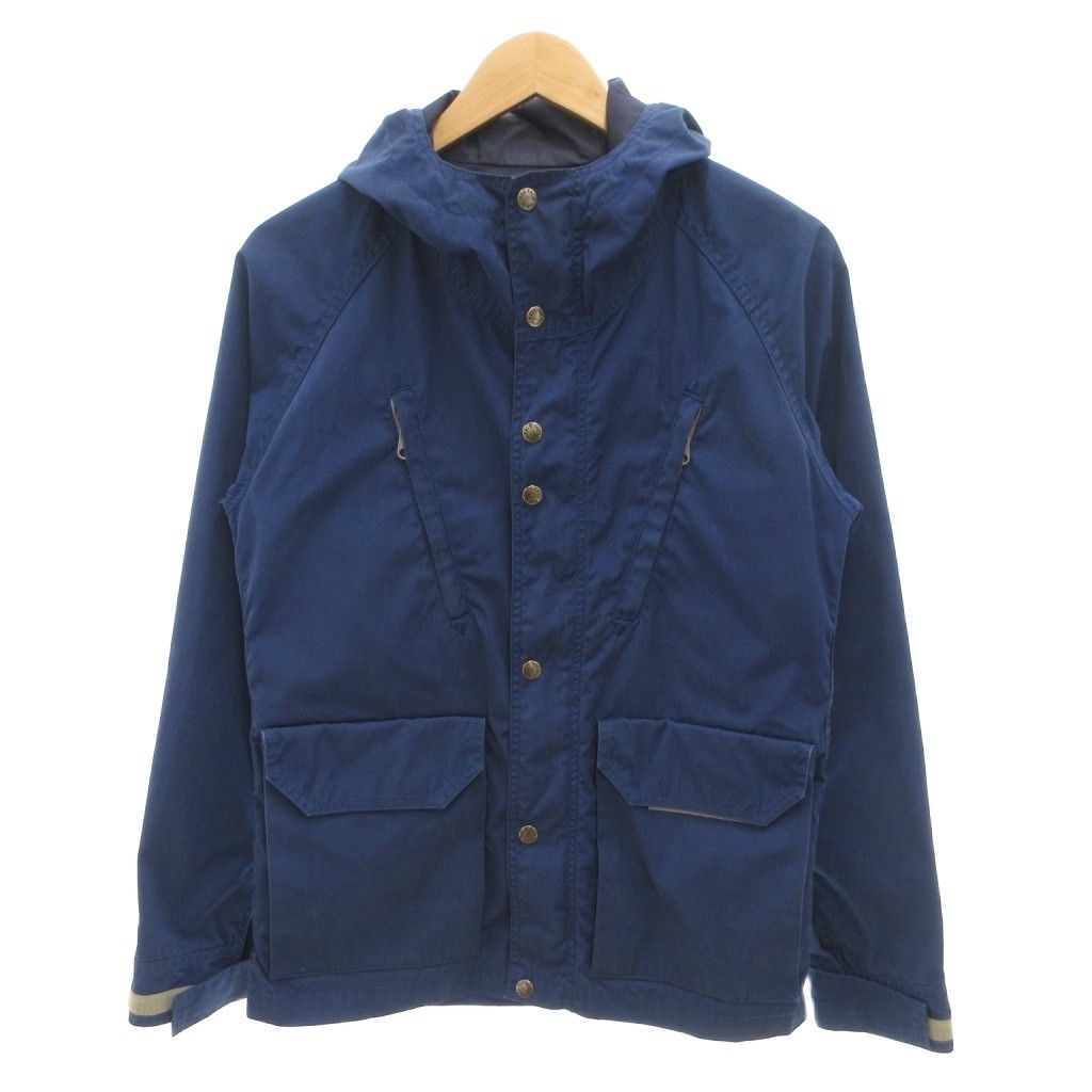 ノースフェイス パープルレーベル THE NORTH FACE PURPLE LABEL マウンテンパーカー M 青 ブルー ハイネック フライフロント ドロスト /SJ ■GY18