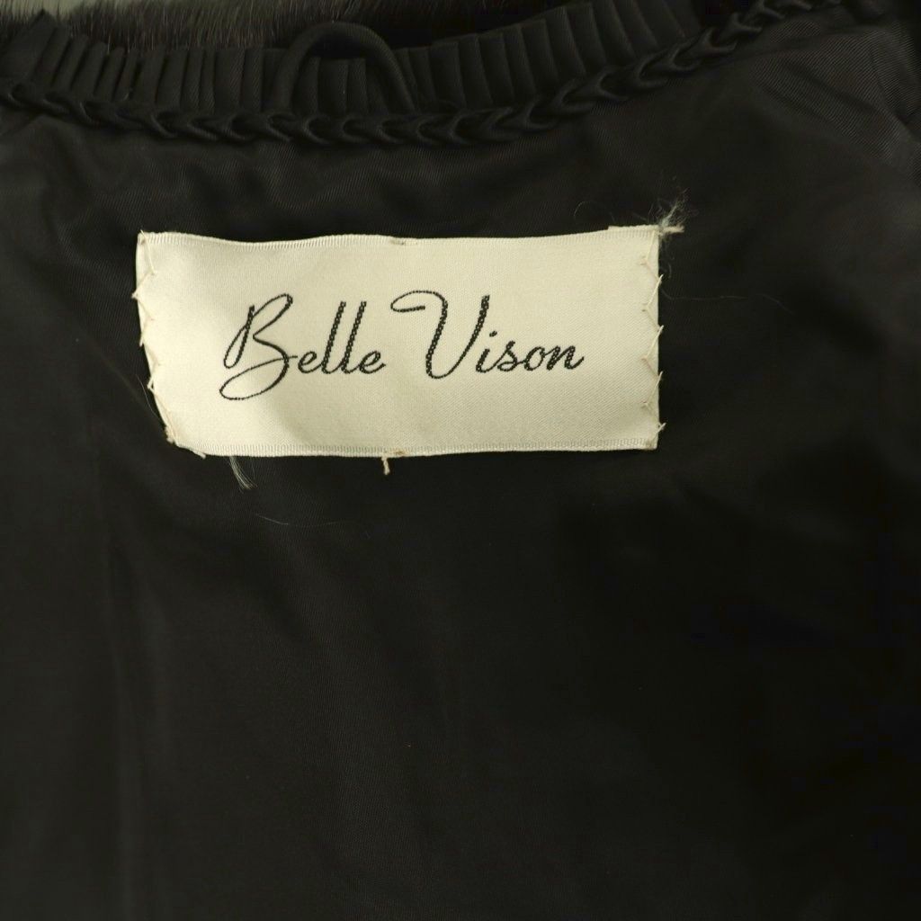 Belle Vison ベルビジョン ファーコート アウター 銀サガ ブラック