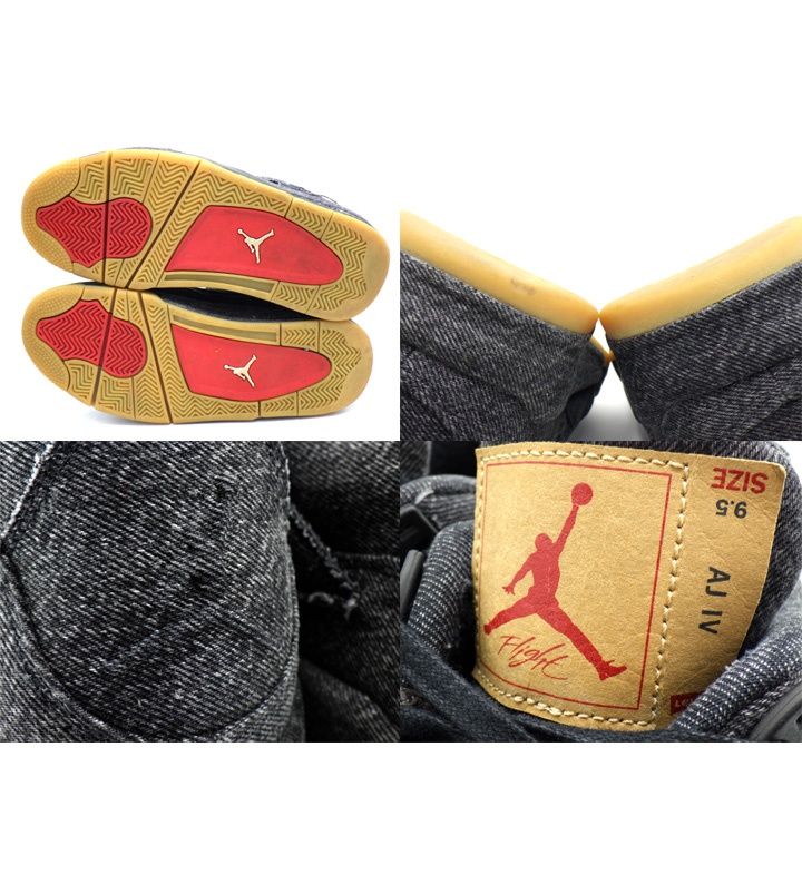 ナイキ NIKE × リーバイス LEVIS 【 AIR JORDAN 4 RETRO NRG BLACK