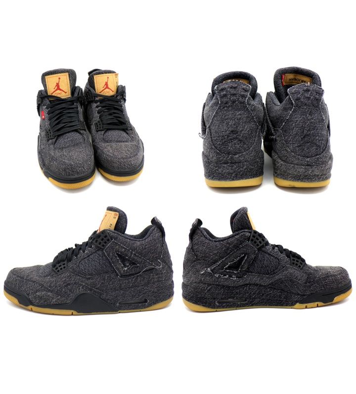 ナイキ NIKE × リーバイス LEVIS 【 AIR JORDAN 4 RETRO NRG BLACK AO2571 001 】 エア ジョーダン 4 デニム スニーカー 51205 ナイキ NIKE × リーバイス LEVIS 【 AIR JORDAN 4 RETRO NRG BLACK